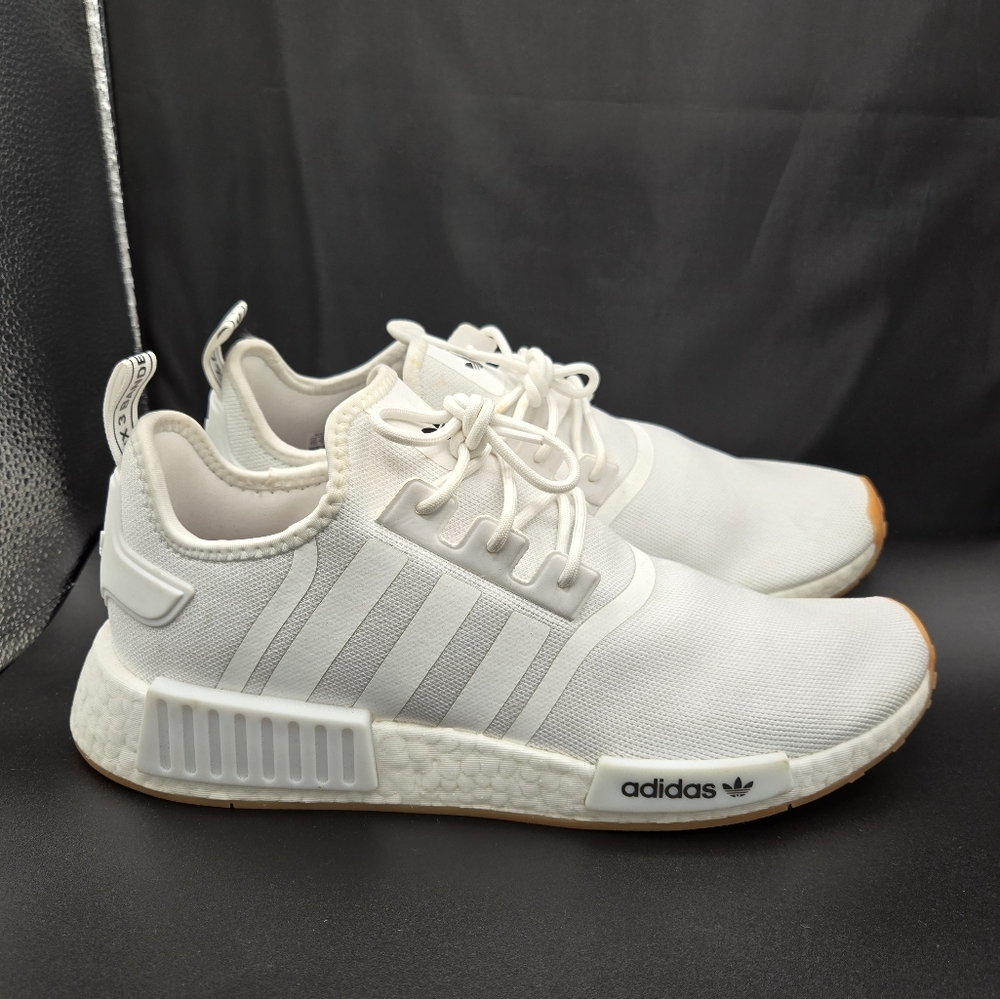 Adidas White NMD R1 Sneakers